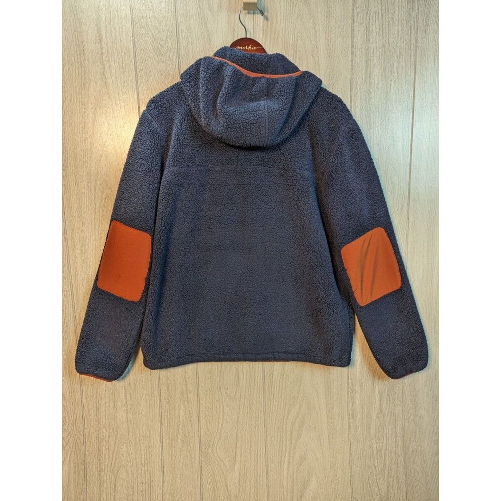 The North Face Campshire Pullover Navy Green Center Pocket Sherpa Men’s Medium - Picture 2 of 6